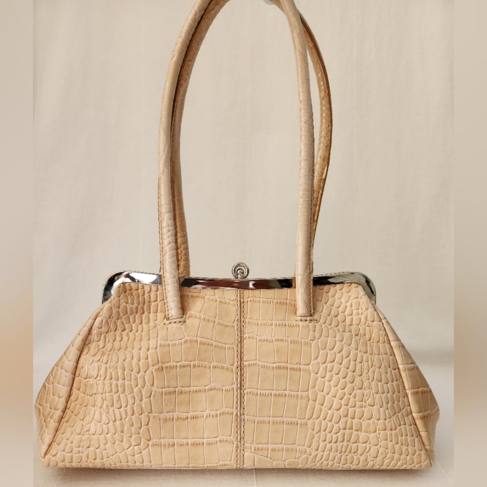 Y2K Mini Shoulder Cream Purse 2000s  Vintage Bag